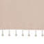 Cantonnière unie 50 po x 26 po avec crochets en soie synthétique légère et fausse fourrure Karlita Blush-1212523956
