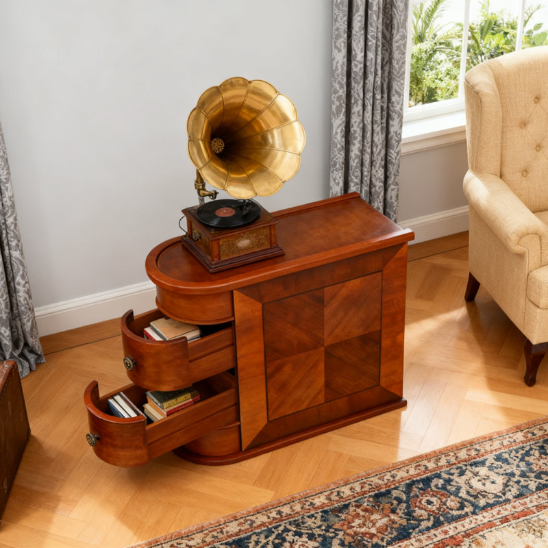 Table d'appoint 10,8 po avec 2 tiroirs