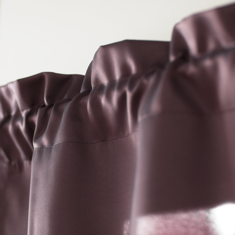 Cantonnière à passe-tringle Wayfair Basics®, Prune