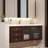 Minimalist retro bathroom cabinet