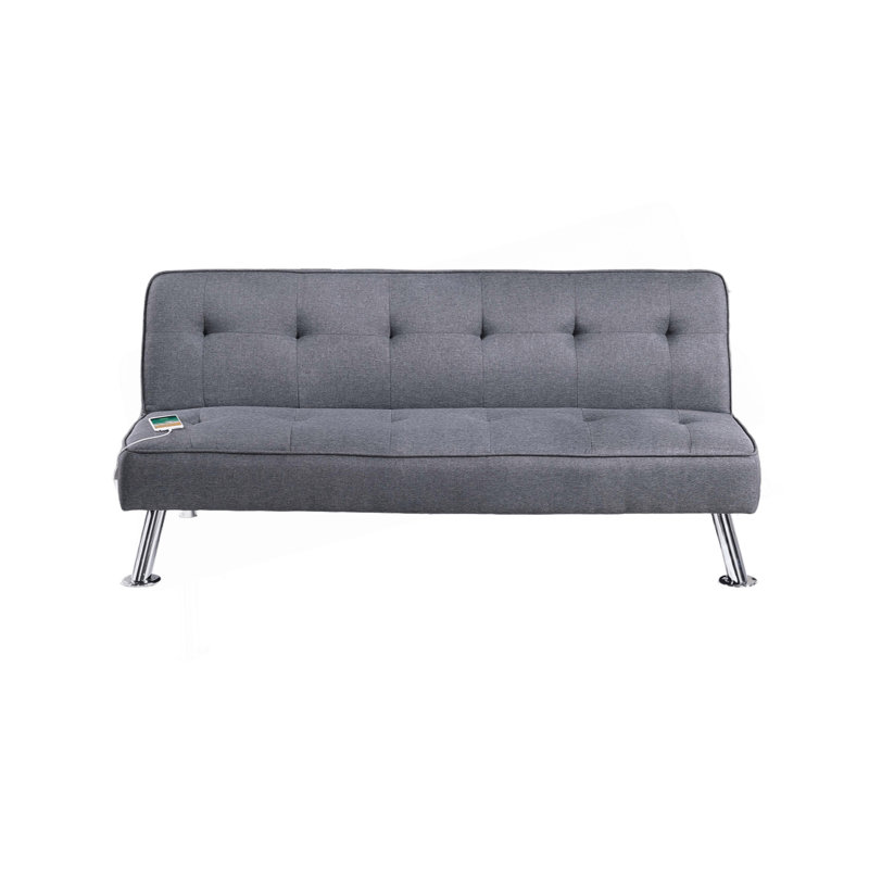 Coussin en velours côtelé contemporain, Bleu gris