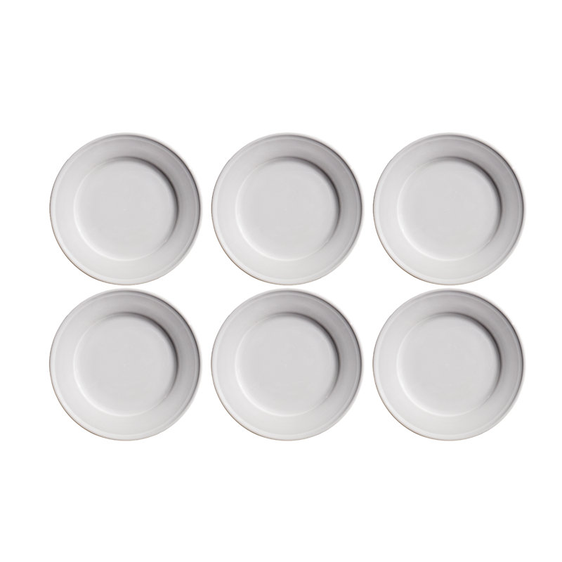 Madison 18 Piece Dinnerware set, 6 Dinner Plates, 6 Salad Plates, 6 Bowls, Microwave Safe, Dishwasher Safe, Durable - Blue & White Color