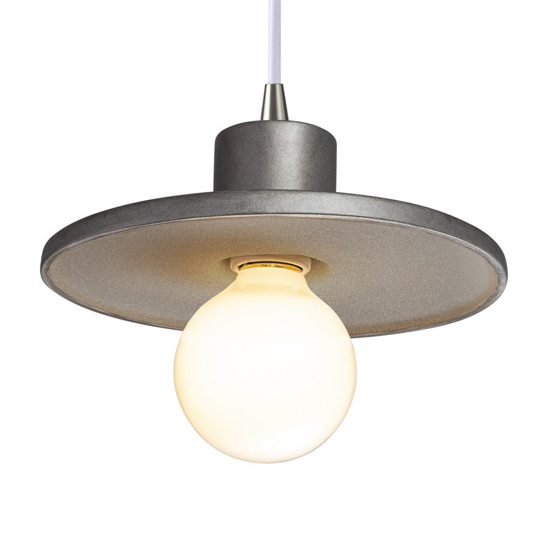 Leni - Light Single Pendant, Antique Silver, Brushed Nickel