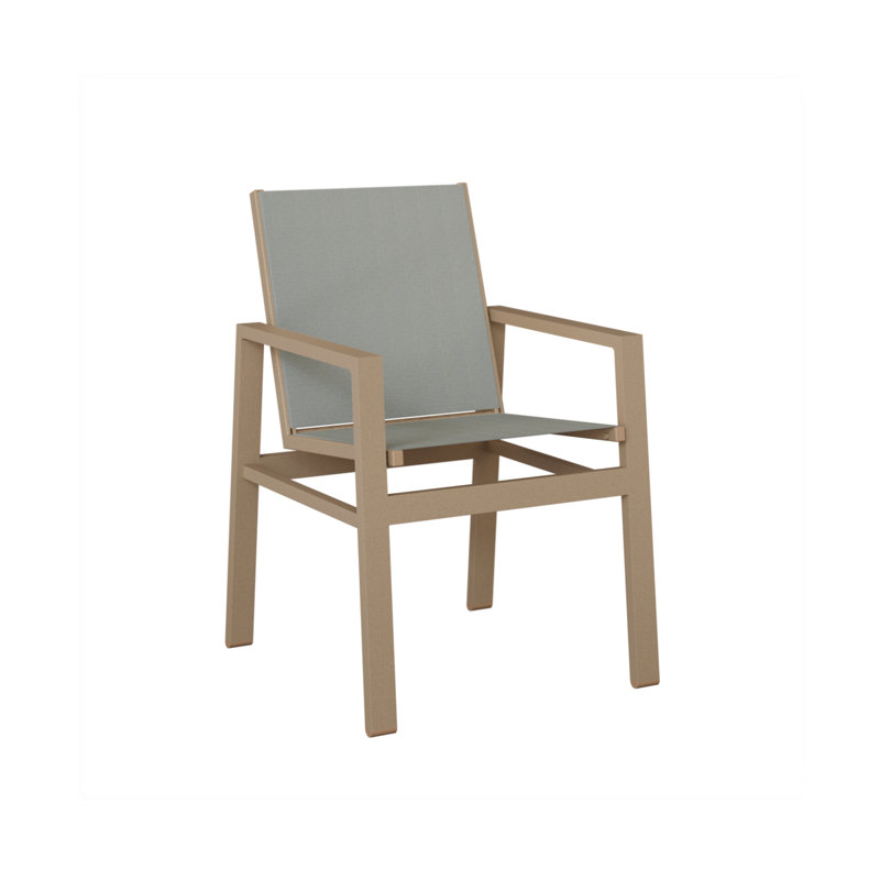 Chaise berçante Vida de Berlin Gardens, Ardoise Nova, Aluminium, chêne, veine de bois
