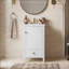 Meuble-lavabo autoportant avec armoire de rangement et support de rangement