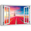 Fenêtre Coucher de soleil hollandais Fleurs Fenêtre Nature Photographie Réalisme Paysage coloré-98635582