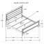 Ensemble de chambre avec grand lit 4 pièces Dark Cocoa avec rainures encastrées et glissières de tiroir Kenlin pour un fonctionnement en douceur-1488224846