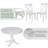 4 - Person Pedestal Dining Set