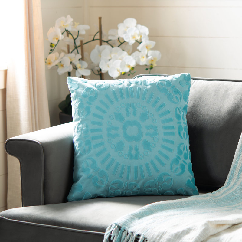 Shayla Appliqued Reversible Throw Pillow