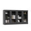 Buffet 100% bois massif 64 "avec portes en verre transparent et tablettes réglables-1398458394
