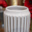 Vase de table en céramique blanche-1256221058