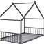 Lit familial double en métal, noir-121069869-121069868