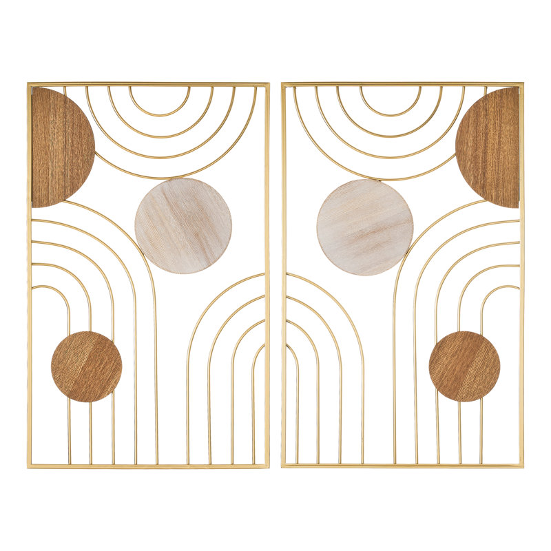 Glam Abstract Wall Decor on Metal