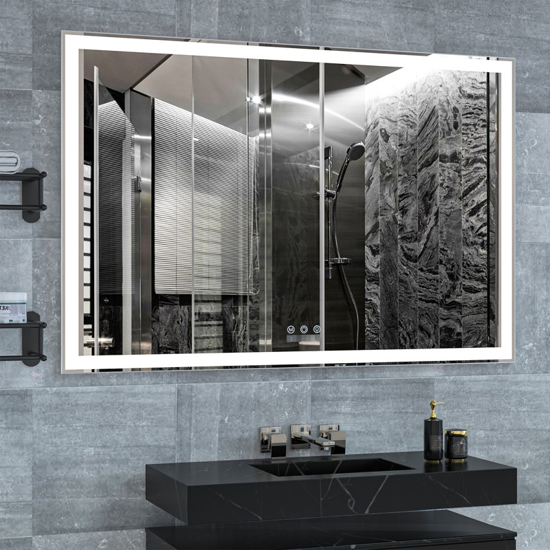 Miroir mural de salle de bain surdimensionné 60X40 pouces
