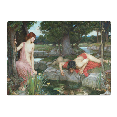 Echo and Narcissus by John William Waterhouse Chopping Board