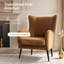 Fauteuil à oreilles transitionnel en chenille l 29,25 po Desilva-131181428