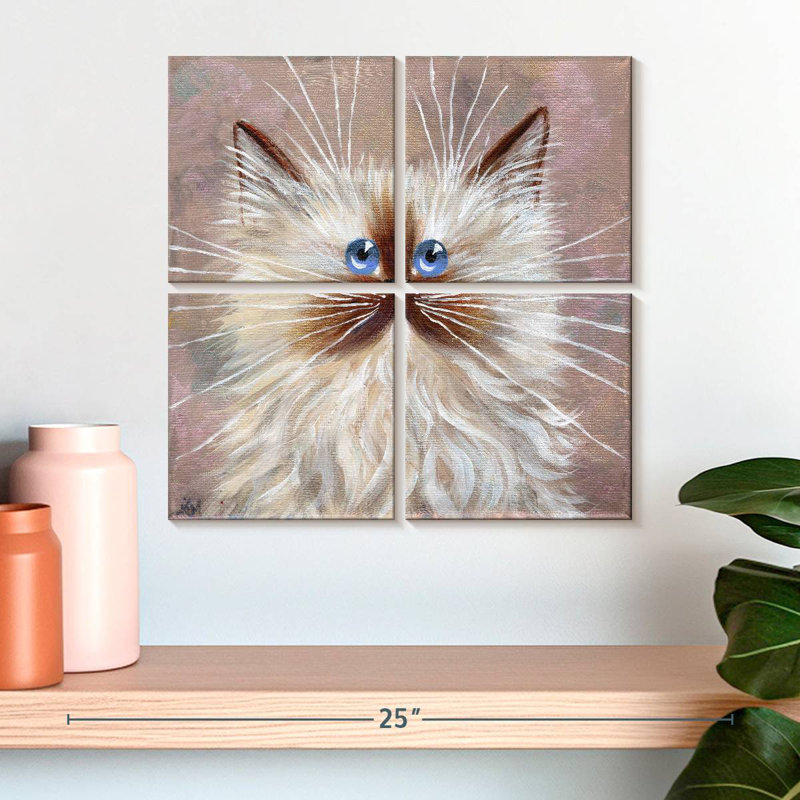 Chaton Brampt Seal Point, H 18 po x l 18 po
