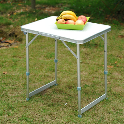 Table pliante de camping 23 po avec hauteur réglable - portable et léger pour des environnements variés