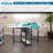 58.75'' x 36.5'' Foldable Sewing Table with Sewing Machine Platform and Wheels