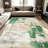 1PC Abstract Sage Green & Beige Brush Stroke area rugs for Living Room, Soft and Comfortable, Suitable for all seasons, easy-to-maintain, machine washable Indoor floor mat, Under Table Farmhouse suitable for living room, dining room, bedroom,-129196853