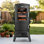 Large Vertical Electric Smoker Grill – 633 sq in | 4-Rack BBQ Smoker with Built-in Meat Probe, Wood Chip Loader &Weather-Resistant Cover – Perfect for Steak, Fish, Ribs (Black)