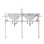 Empire Stone Oval Console Bathroom Sink with Faucet and Overflow