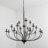 Aviona 18-Light 43.3"W Dimmable Traditional/Classic Black Candle Style Chandelier for Living Room or Dining Room-1421239875