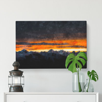 Monte Due Mani Mountain - Wrapped Canvas