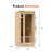 1-Person FAR Infrared Sauna with Bluetooth Speakers, Fast Heating Carbon Panels