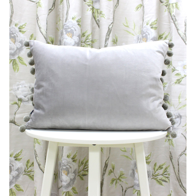 Fiesta Rectangular Scatter Cushion, Dove/Silver