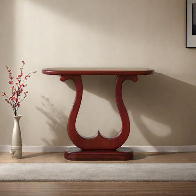 Console en bois massif noyer moderne