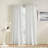 DKNY Pure Waffle Stripe Backtab Light Filtering White Curtain Panel Pair (Set of 2)-89222045