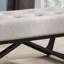 Siège gris moderne en tissu gris avec point chic gaufré