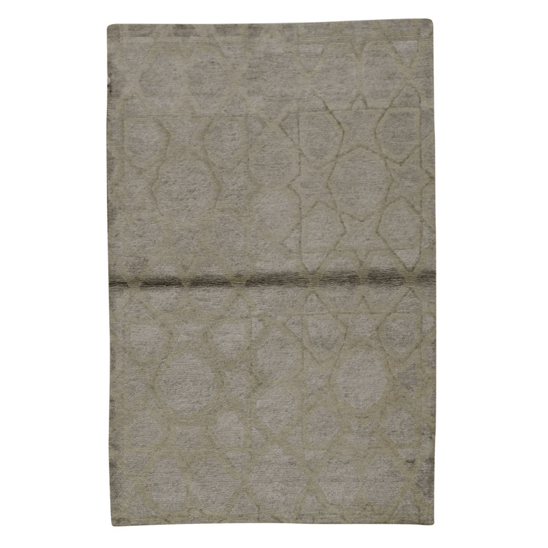 Rayon Viscose Geometric Indoor Rug