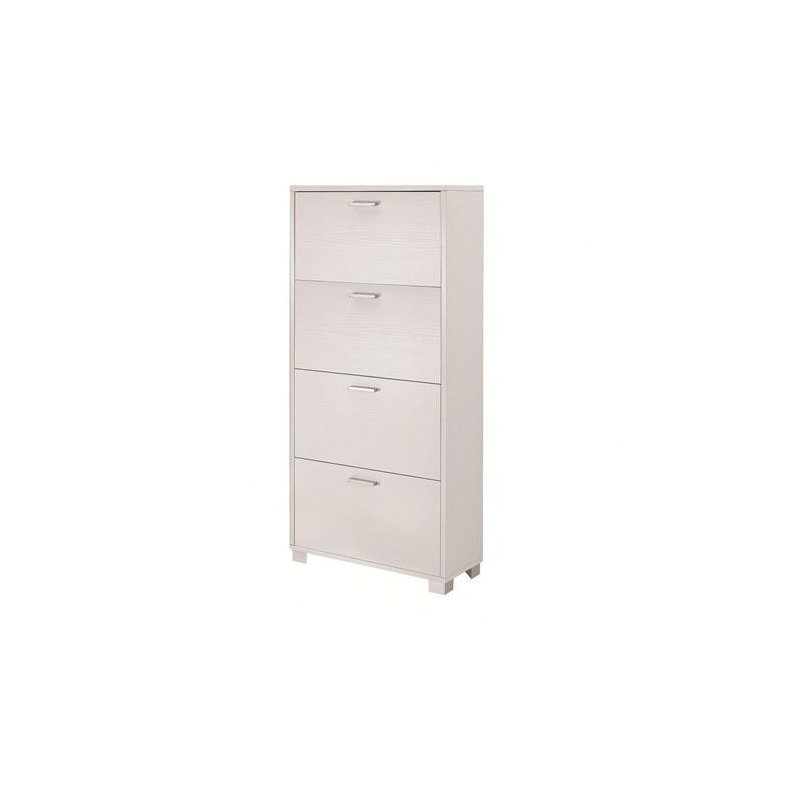 Quadrante 24 Pair Shoe Storage Cabinet, Glossy White