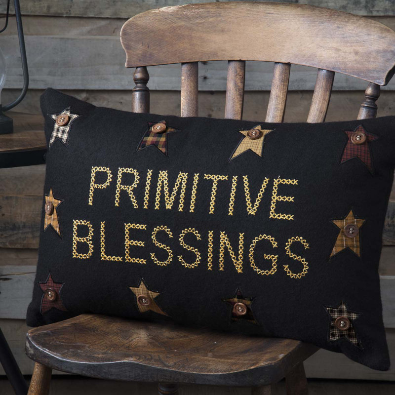 Primitive Blessings Primitive Blessings Lumbar Rectangular Pillow Cover & Insert