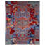 High-Quality Hand-Knotted Blue And Red Area Rug