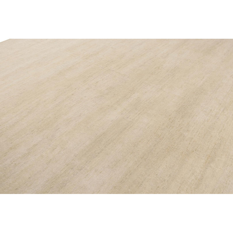 Hand Knotted Wool Geometric Area Rug, Rectangle 10' x 14'