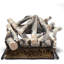 Ensemble de bûches de foyer au gaz naturel ou au propane ventilé avec télécommande Bluegrass Living - bois de bouleau de 24 po, 55 000 BTU - modèle no. LPV24-2-RO