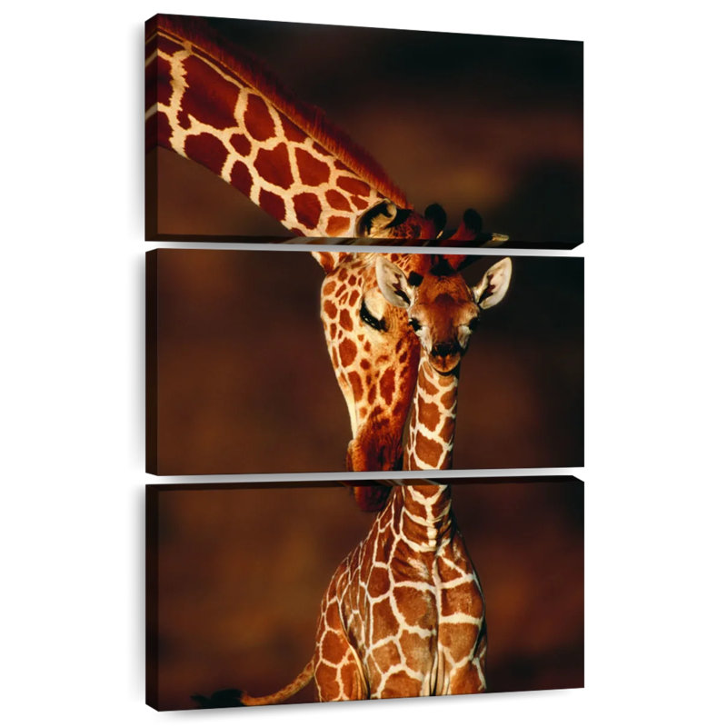 Brampt Giraffes Gentle Moment, 32" H x 20" W