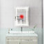 Wall Mounted Bathroom Medicine Cabinet With LED Lights, Anti-Fog, And Dimmable Functionality