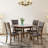 Rituraj 4-Person Wood Round Dining Table Set Kitchen & Dining Room Set-852563465-852563468