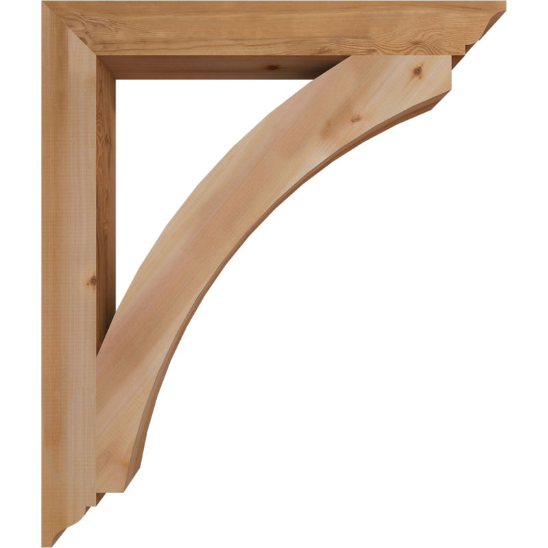 Support traditionnel Thorton, H 40 po x l 3,5 po x P 34 po, Cèdre rouge de l'Ouest (lisse)