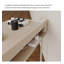 Bureau d'ordinateur en bois massif de style crème-582843054