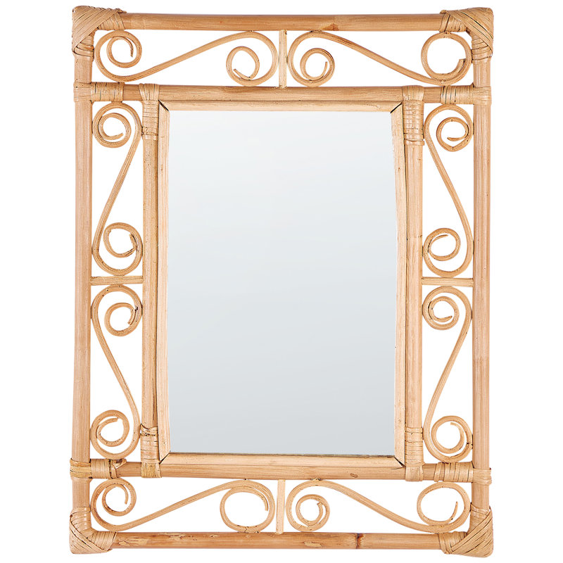 Alpern Wicker Rectangle Mirror