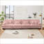 Canapé modulaire à 4 places modulaire pour salon, appartement | Chenille | Rose-1394409052