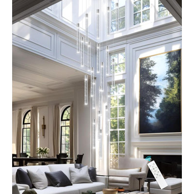 Lustre moderne 20 lumières en cristal