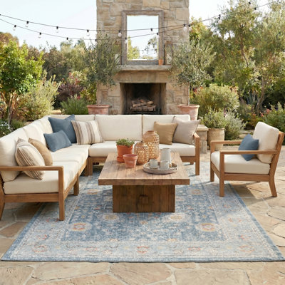 Tapis d'intérieur / extérieur à haut rendement floral Gower