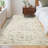 GarveeHome Washable Rugs for Living Room, Non Slip Low Pile Vintage Area Rugs for Bedroom, Stain Resistant Contemporary Foldable Neutral Soft Carpet, Indoor Distressed Floor Mats-798257901-804640064
