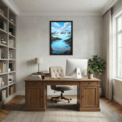 Scenic & Cityscapes Blue Lagoon Iceland Landscape Art Print